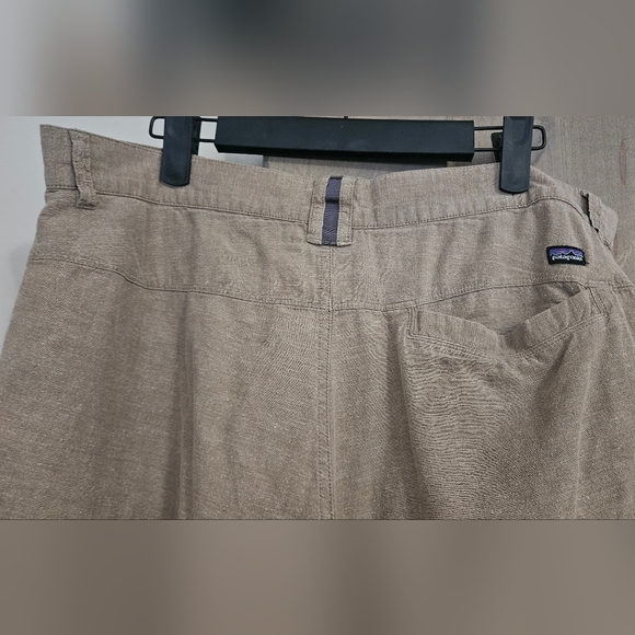 PATAGONIA Hemp/cotton Back Step Short Chambray: Mojave Khaki. Size 34 - Picture 11 of 12